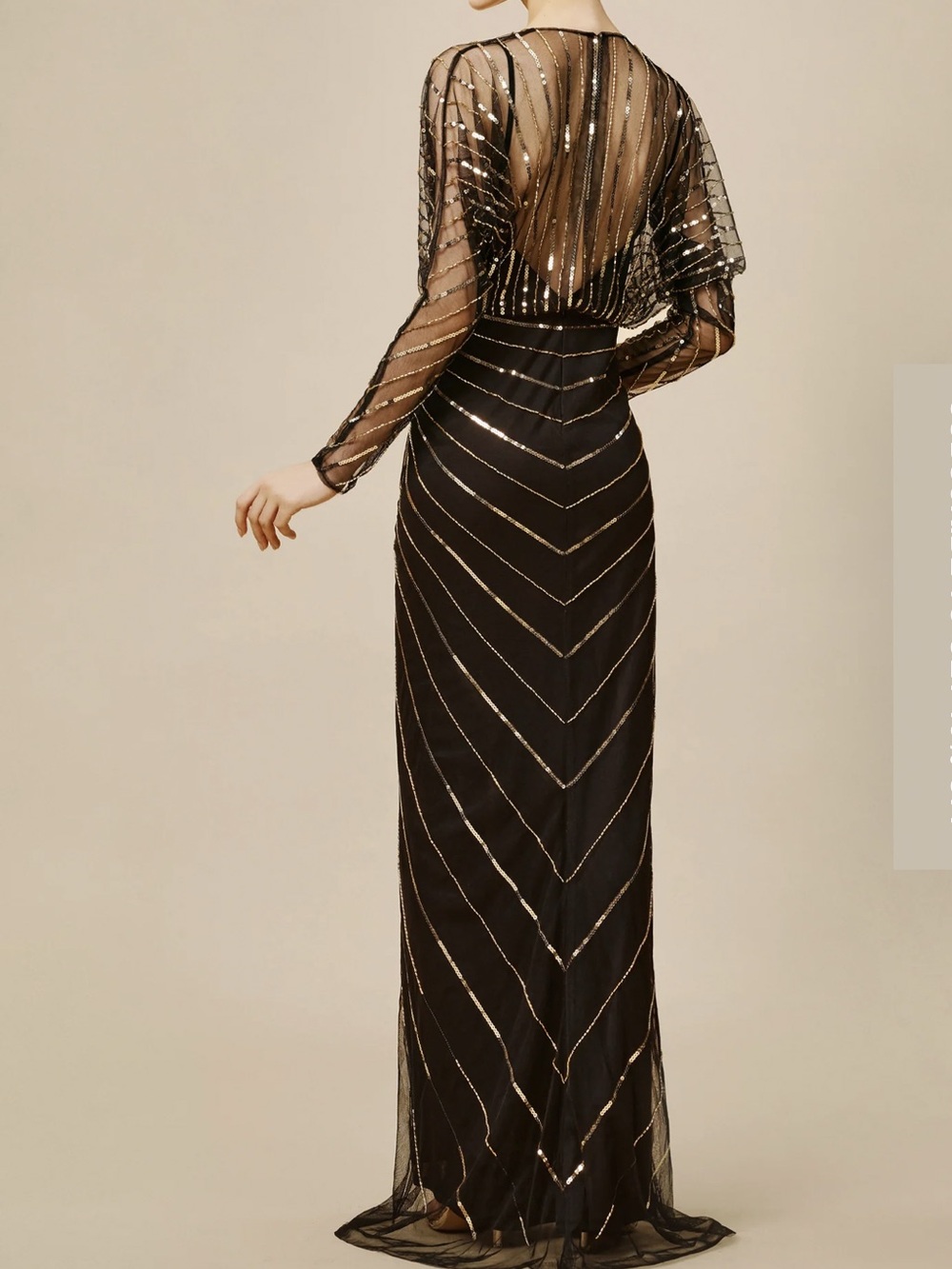Babeyond Dress Maxi Zouzou Crystal Encrusted Evening Gown - Picture 2 of 11